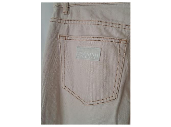 Jeans Ganni Lovy Color Block Rosa Fuschia - vista 9