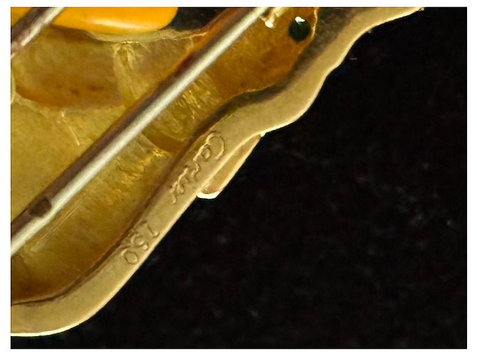 Cartier Spilla Elephant Candy con occhi in smeraldo D'oro - vista 4