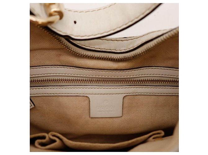 Gucci Borsa Hobo in tela GG monogrammata e pelle Bianco Rosso Beige Blu scuro - vista 7