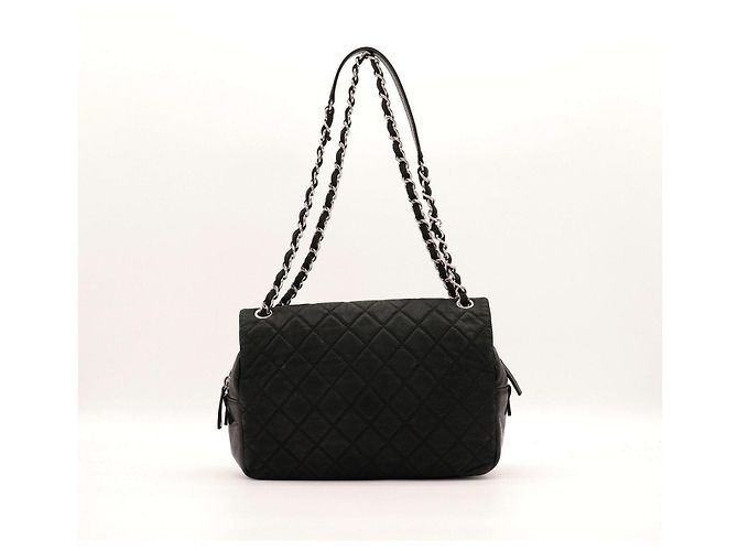 Borsa Chanel Classic Flap in pelle nera Nero - vista 3