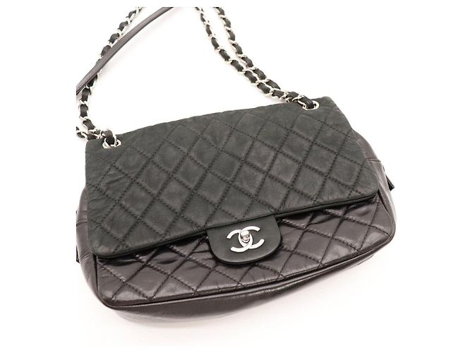 Borsa Chanel Classic Flap in pelle nera Nero - vista 6