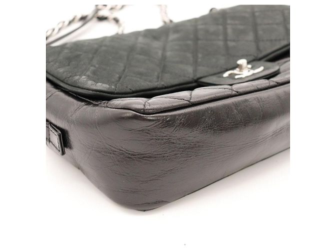 Borsa Chanel Classic Flap in pelle nera Nero - vista 8