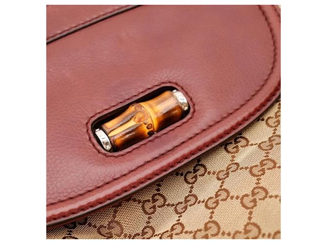 Gucci Bamboo Shopper Borsa Marrone - vista 8