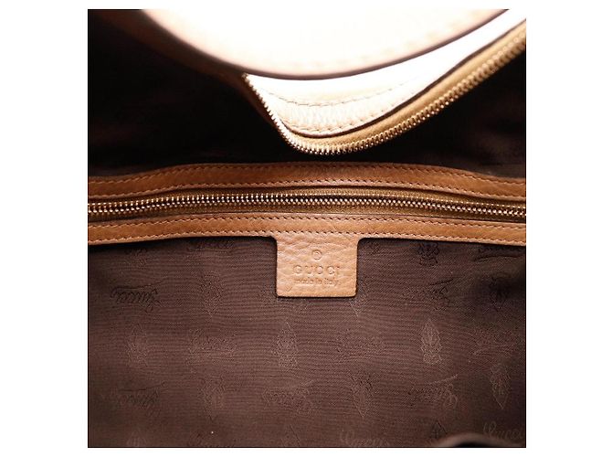 Gucci Borsa Hobo Horsebit in Pelle e Scamosciato Marrone - vista 7