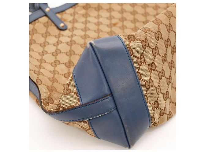 Gucci Borsa Tote in Tela Monogramma GG Marrone Blu - vista 8