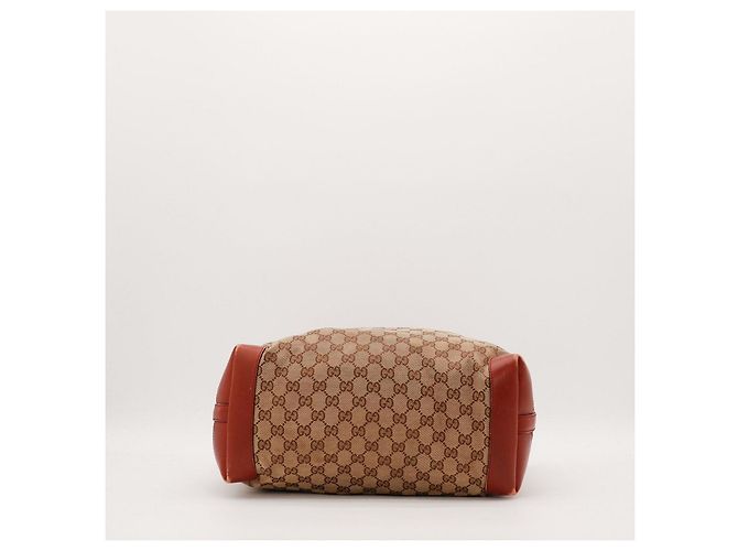 Borsa Tote Gucci in Tela GG Supreme Marrone - vista 5