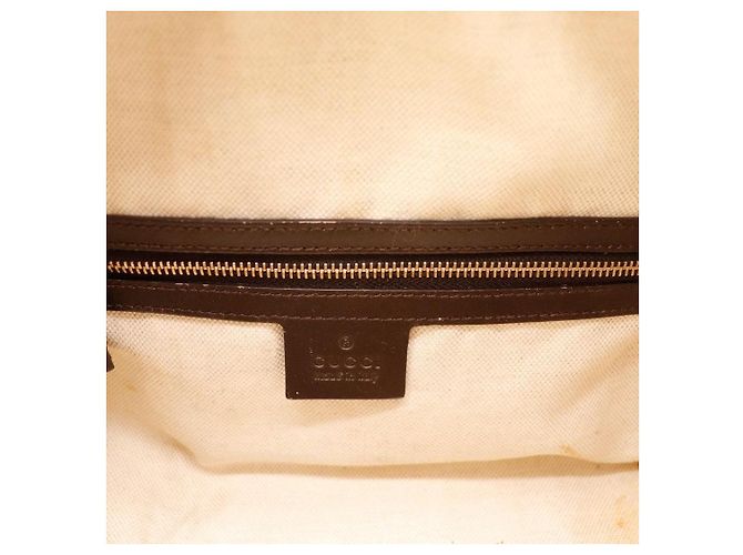 Gucci Borsa Boston Monogram GG Marrone Rosso Verde Monogramma - vista 7