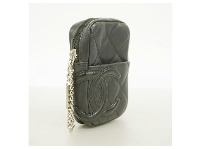 Chanel Cambon Lambskin Cigarette Case Black - view 2