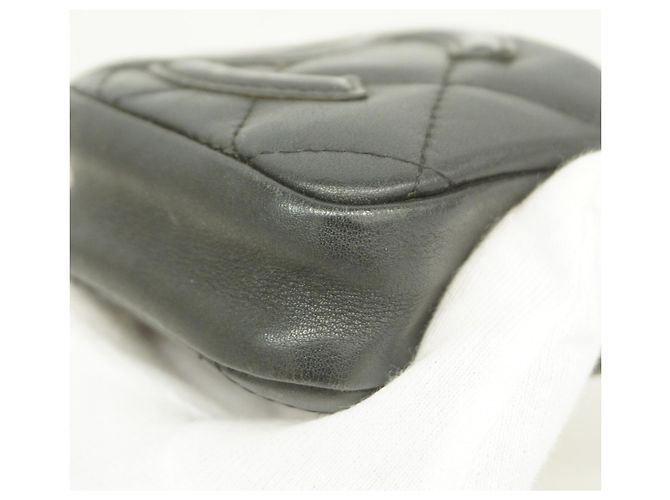 Chanel Cambon Lambskin Cigarette Case Black - view 6