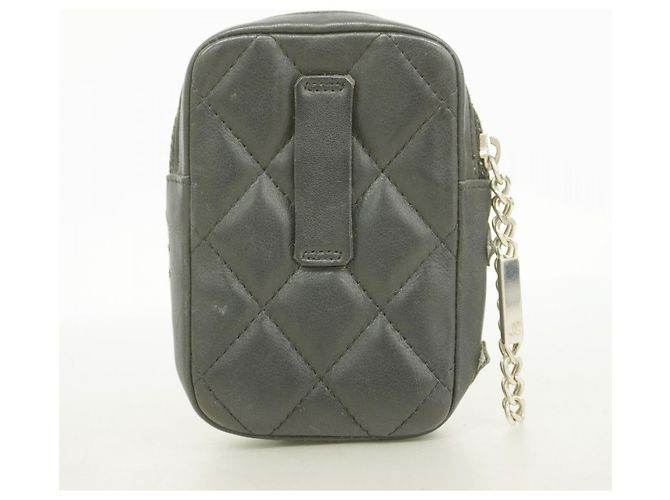 Chanel Cambon Lambskin Cigarette Case Black - view 8