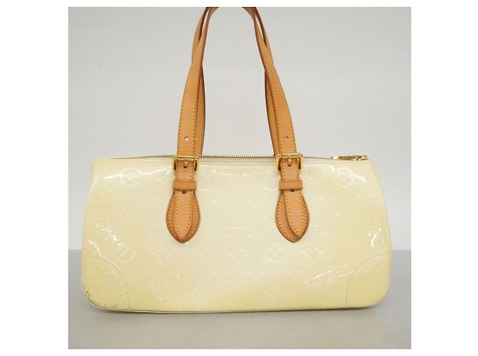 Borsa a tracolla Louis Vuitton Vernis Rosewood Avenue Bianco - vista 12