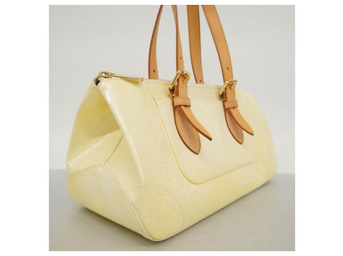 Borsa a tracolla Louis Vuitton Vernis Rosewood Avenue Bianco - vista 2