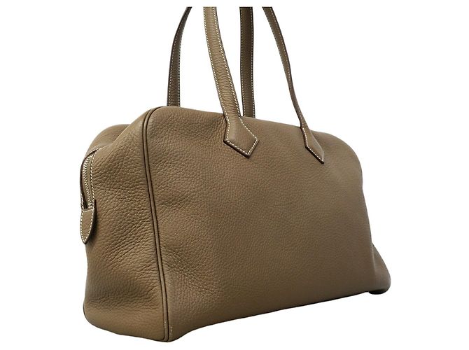 Hermès Borsa Hermes Victoria 35 Taupe - vista 2