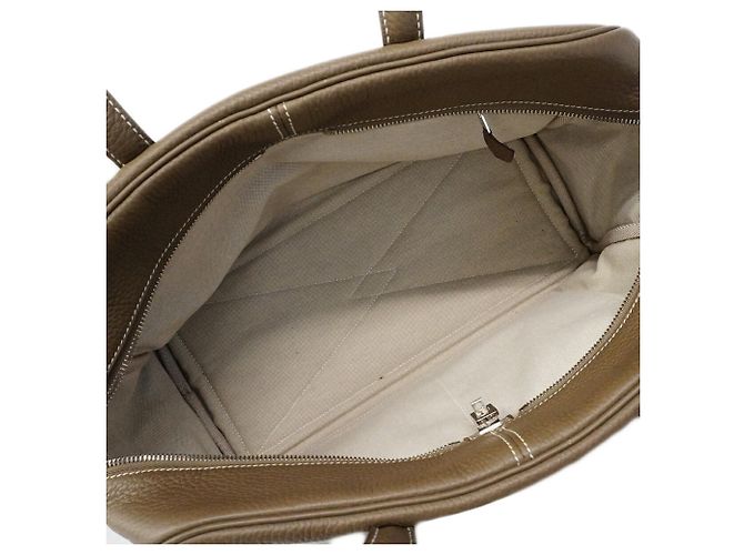 Hermès Borsa Hermes Victoria 35 Taupe - vista 4