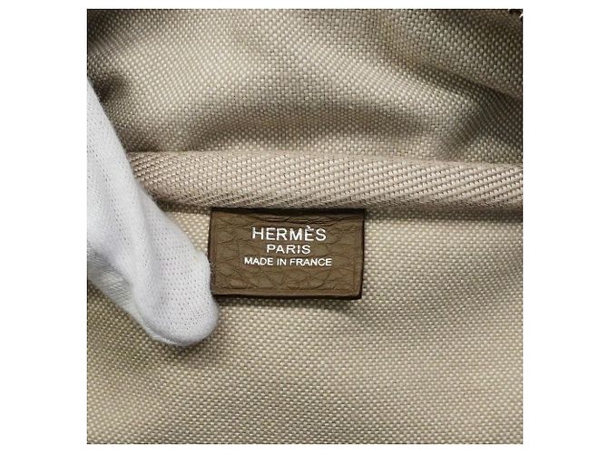 Hermès Borsa Hermes Victoria 35 Taupe - vista 5