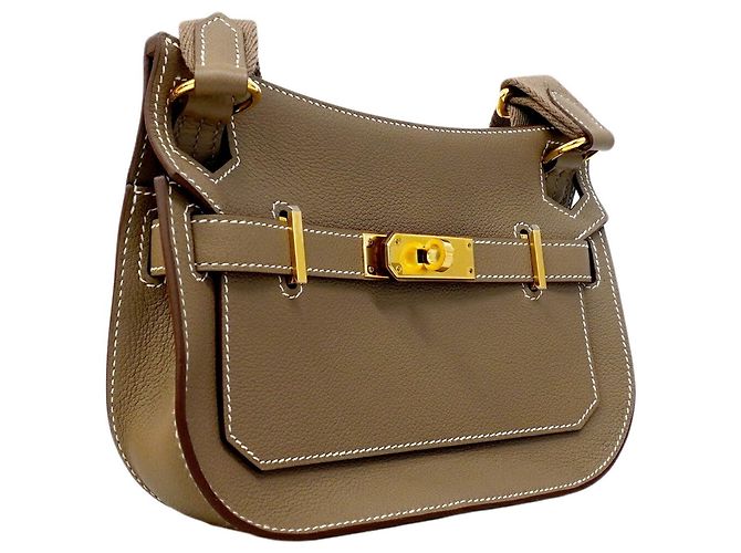 Hermès Borsa a tracolla Hermes Jypsiere Mini Taupe - vista 2