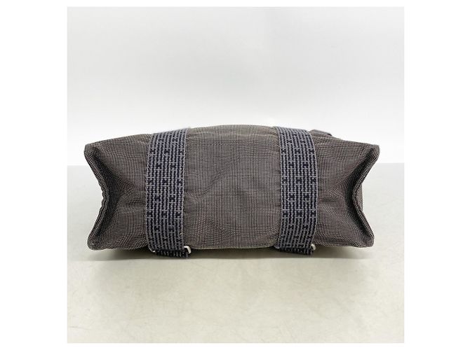 Hermès Hermes Gray Canvas Backpack Brown - view 3