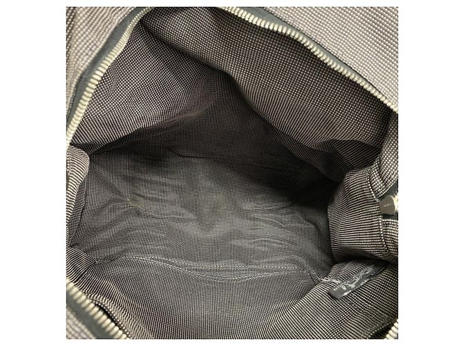 Hermès Hermes Gray Canvas Backpack Brown - view 4