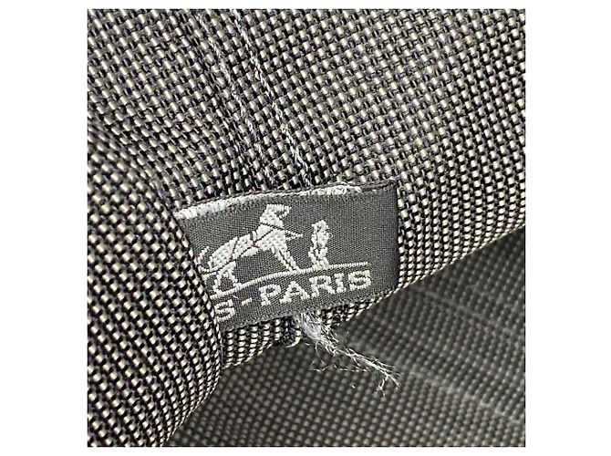 Hermès Hermes Gray Canvas Backpack Brown - view 5