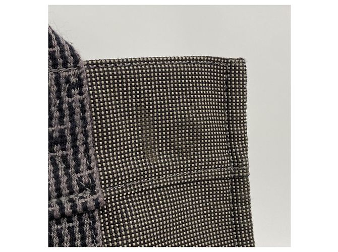 Hermès Hermes Gray Canvas Backpack Brown - view 7