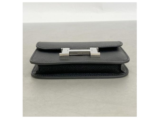 Hermès Portafoglio Constance in pelle Epsom nera Nero - vista 3