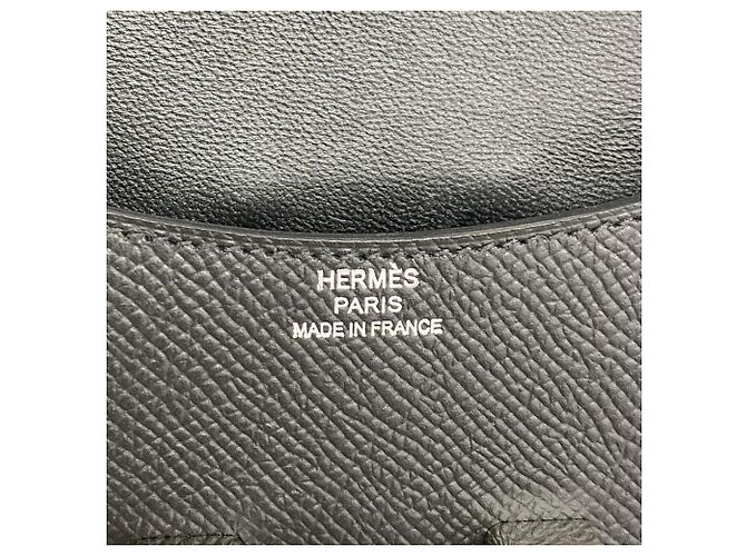 Hermès Portafoglio Constance in pelle Epsom nera Nero - vista 5