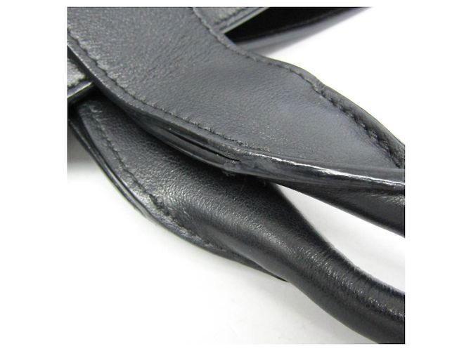 Tote Prada Ouverture Lederschultertasche Braun Schwarz - Ansicht 10
