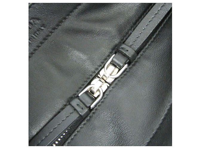 Tote Prada Ouverture Lederschultertasche Braun Schwarz - Ansicht 13