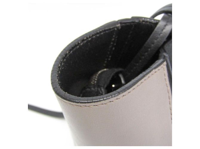 Tote Prada Ouverture Lederschultertasche Braun Schwarz - Ansicht 6