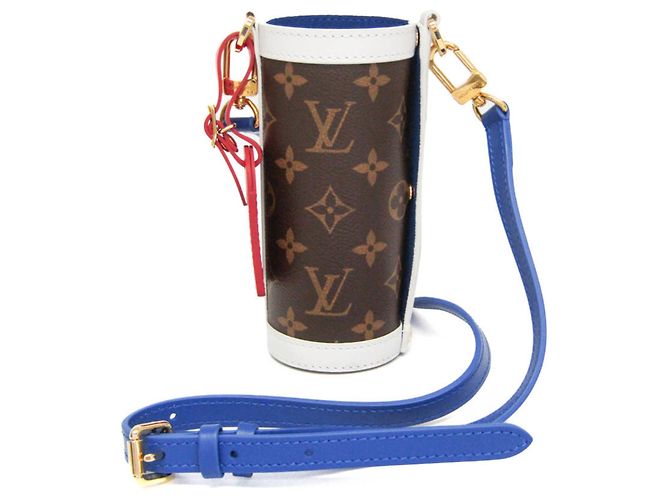 Louis Vuitton Monogram NBA Kooperation Flaschenhalter Braun Weiß Blau - Ansicht 13
