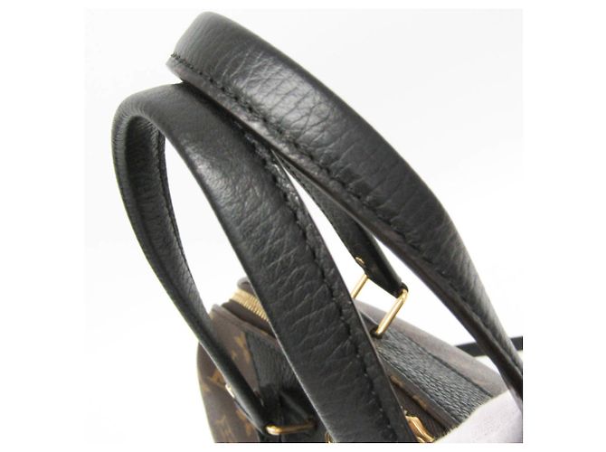 Borsa Louis Vuitton Monogram Macassar Retiro Marrone Nero - vista 10