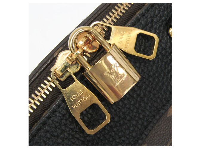 Borsa Louis Vuitton Monogram Macassar Retiro Marrone Nero - vista 14