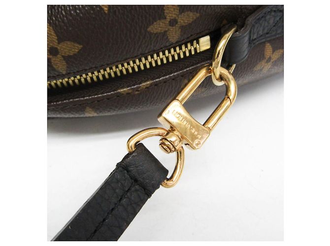Borsa Louis Vuitton Monogram Macassar Retiro Marrone Nero - vista 15