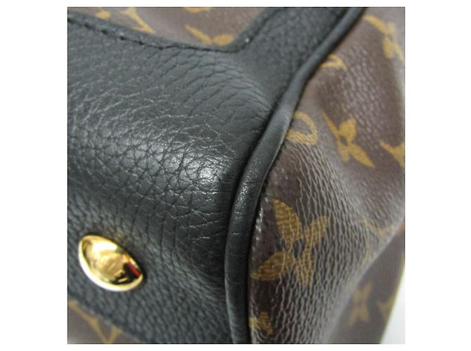 Borsa Louis Vuitton Monogram Macassar Retiro Marrone Nero - vista 4