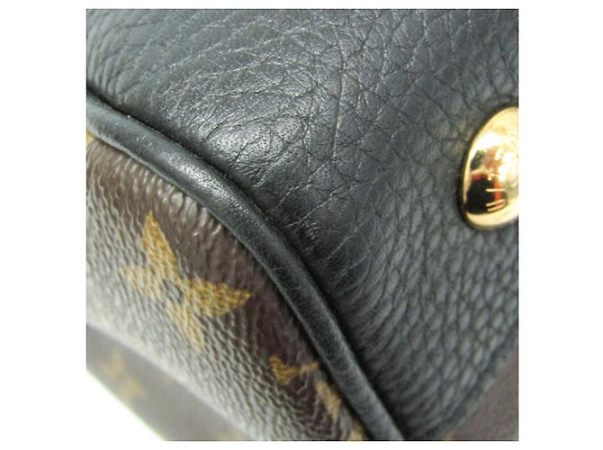Borsa Louis Vuitton Monogram Macassar Retiro Marrone Nero - vista 5