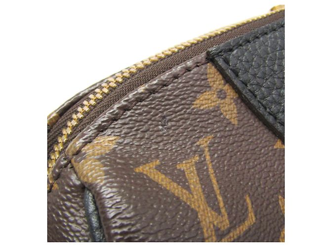 Borsa Louis Vuitton Monogram Macassar Retiro Marrone Nero - vista 7