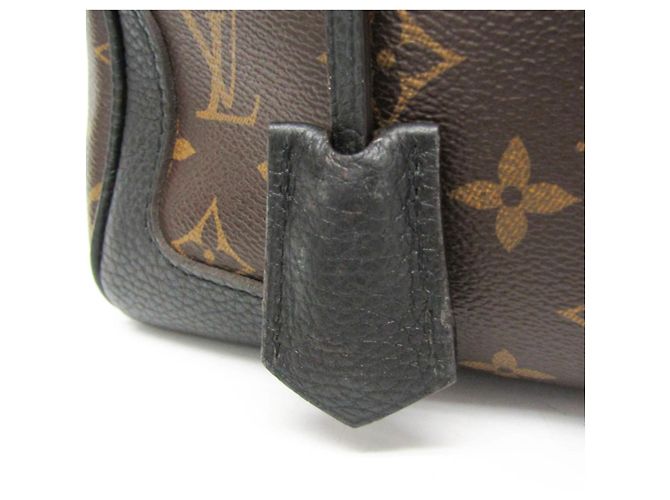 Borsa Louis Vuitton Monogram Macassar Retiro Marrone Nero - vista 9