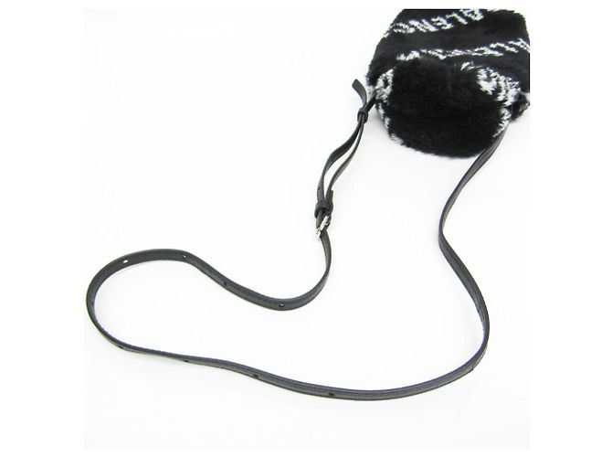 Portacellulare Balenciaga Everyday 596564 Nero Bianco - vista 9