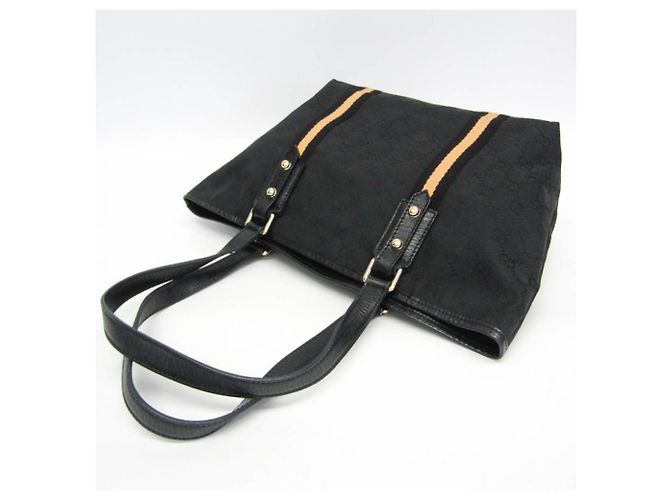Borsa Tote Gucci Sherry Line Nero - vista 6