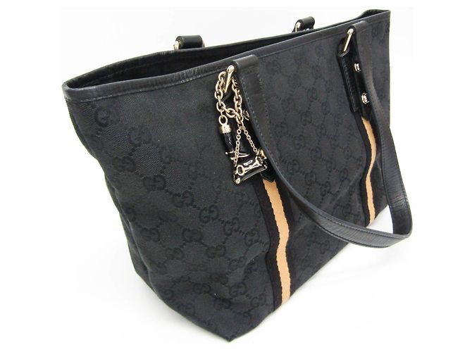 Borsa Tote Gucci Sherry Line Nero - vista 7
