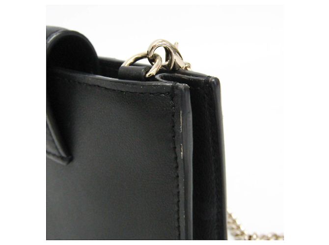 Mini borsa a tracolla e pochette per telefono Valentino Garavani V Logo Chain Nero - vista 13
