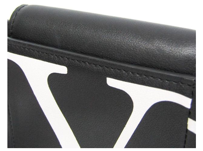 Mini borsa a tracolla e pochette per telefono Valentino Garavani V Logo Chain Nero - vista 14