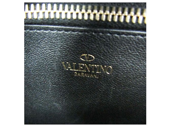 Mini borsa a tracolla e pochette per telefono Valentino Garavani V Logo Chain Nero - vista 17