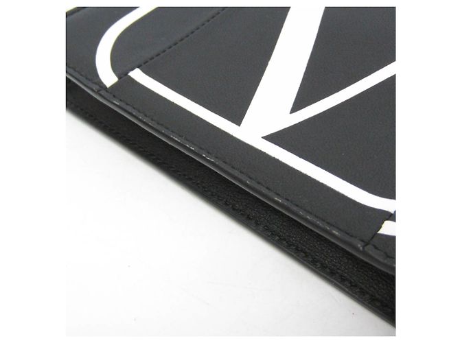 Mini borsa a tracolla e pochette per telefono Valentino Garavani V Logo Chain Nero - vista 8