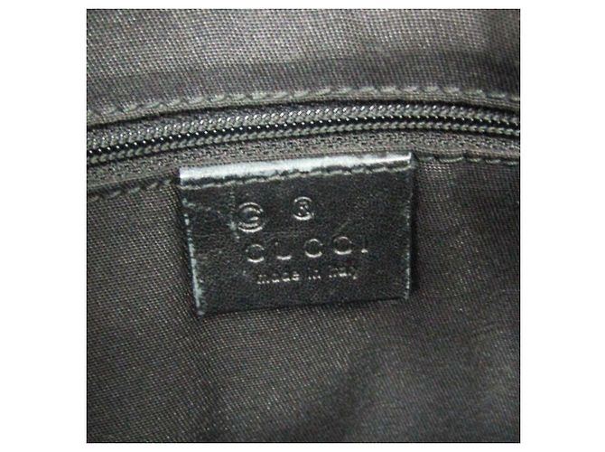Bamboo Borsa a tracolla Gucci Guccissima in pelle nera e bambù Nero - vista 18