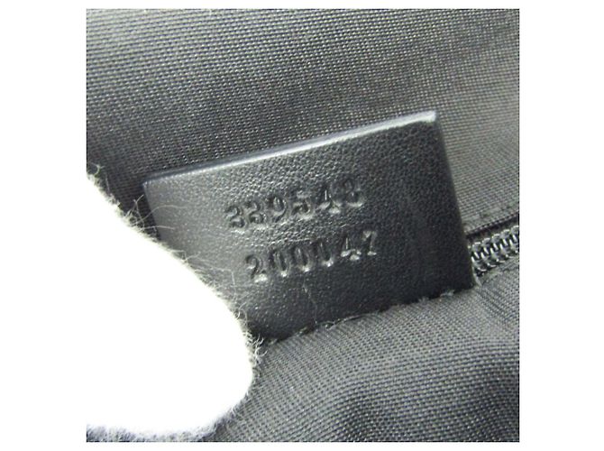 Bamboo Borsa a tracolla Gucci Guccissima in pelle nera e bambù Nero - vista 19