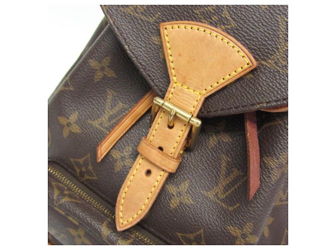 Zaino Louis Vuitton Monogram Montsouris MM Marrone - vista 10