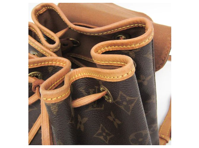Zaino Louis Vuitton Monogram Montsouris MM Marrone - vista 11