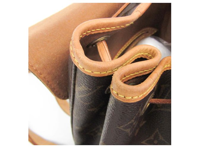 Zaino Louis Vuitton Monogram Montsouris MM Marrone - vista 12