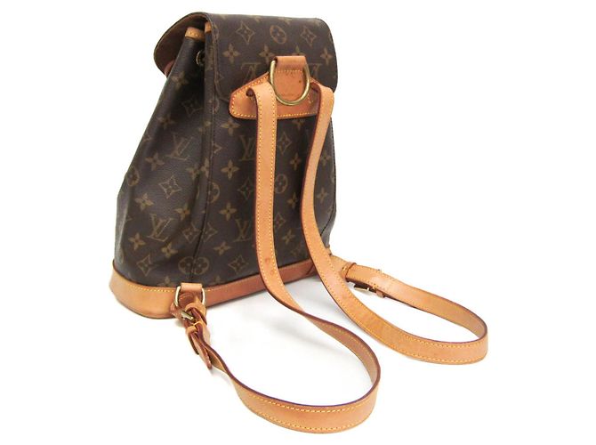 Zaino Louis Vuitton Monogram Montsouris MM Marrone - vista 2